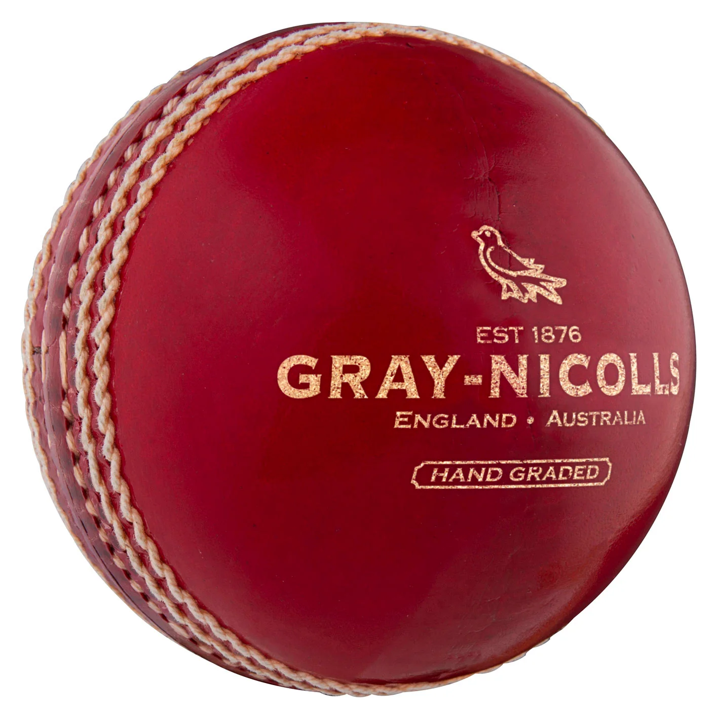 Grays Crown 2 Star Cricket Ball 156g Red