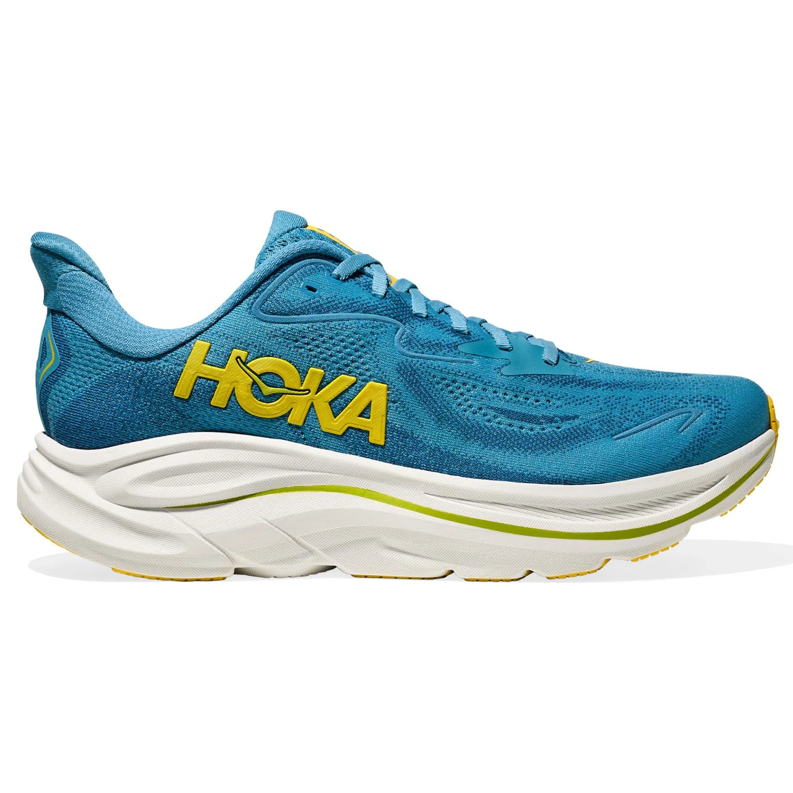 HOKA Mens CLIFTON 10 Wide Alpine Blue