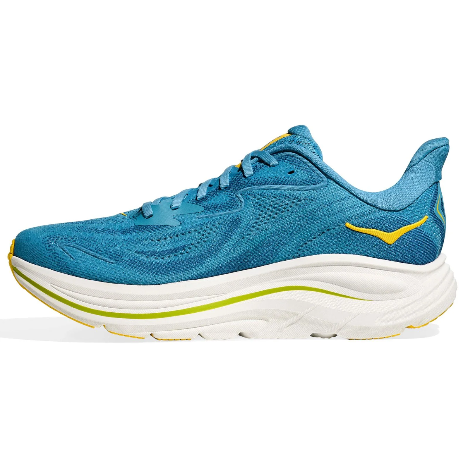 HOKA Mens CLIFTON 10 Wide Alpine Blue
