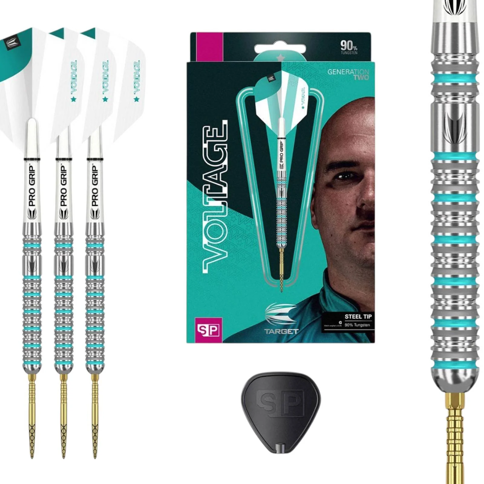 Target Darts Rob Cross Generation 2 Swiss Point 90% Tungsten 23g Dart Set