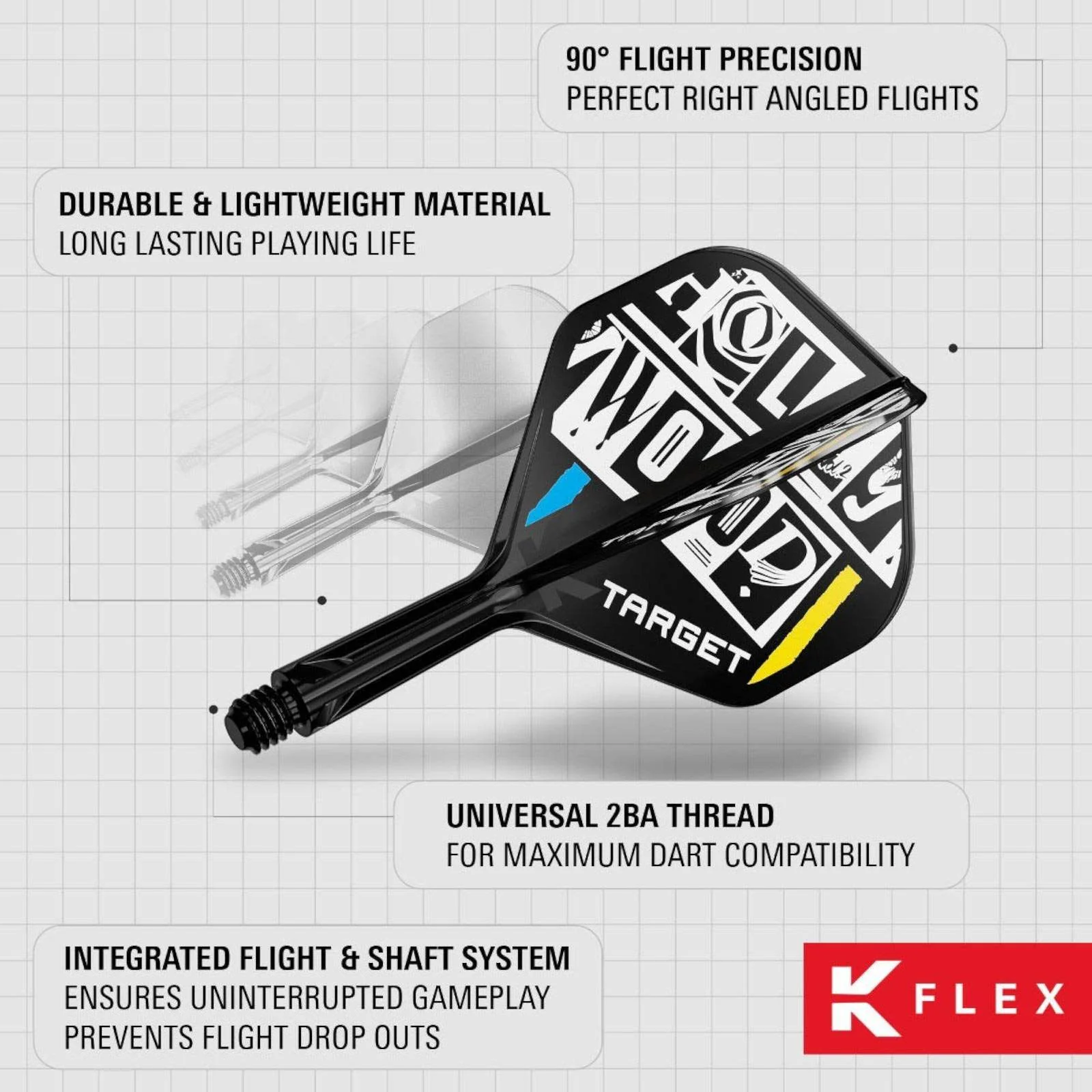 Target Darts Chris Dobey 'Hollywood' K-Flex No.2 Flights